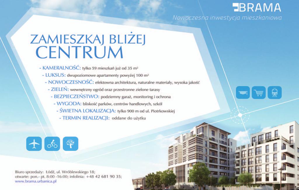 Blisko jest stąd również do Manufaktury. Połączenie ciszy i spokoju z bliskością centrum tworzy idealne miejsce zamieszkania dla osób ceniących sobie kontakt z naturą oraz aktywny tryb życia.
