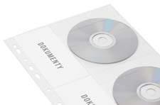 kieszenią na 2 płyty CD; idealne do przechowywania płyt CD razem z dokumentami