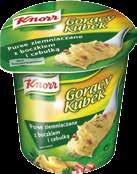 2,99 + VAT 3,14 Danie Knorr Gorący Kubek makaron sos boloński 56g, puree z boczkiem 57g