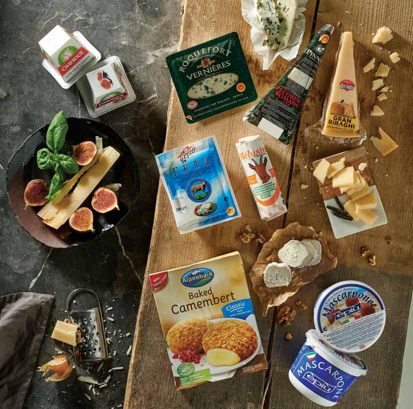 Ser owczy PECORINO ROMANO 200 g 8,50/ Ser żółty GRAN BIRAGHI 200 g 6,50/ Ser kozi