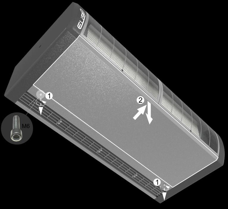 5.2. PODŁĄCZENIE AUTOMATYKI ORAZ ZASILANIA W celu podłączenia automatyki oraz zasilania do kurtyny ELIS T