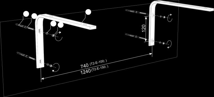 4.5. ETAPY POSTĘPOWANIA T2-W-100; T2-N-100; T2-E-100; T2-W-150;