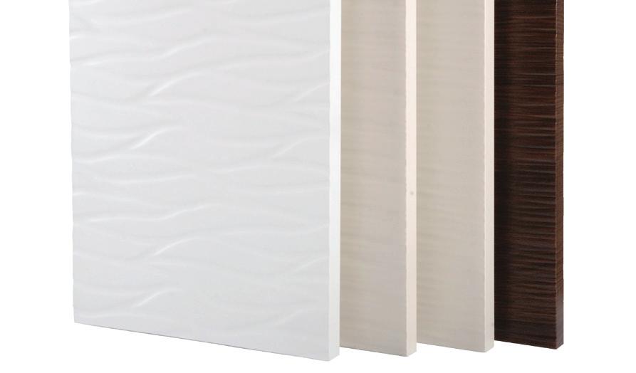 COMPLETE SKIN furniture boards and PF panels produced using the Hot Melt Lamination technology, flat or with finished longitudinal