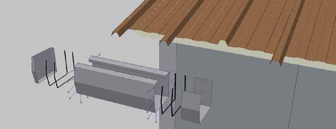 fabrycznym podcięciem 2. Zamontuj wieszaki 127 na co drugiej fałdzie płyty dachowej (z wypustem ok. 116 mm).