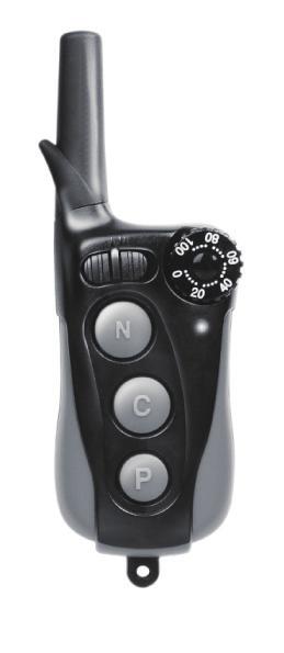 Emetteur résistant à l eau Portée de 400 mètres 100 niveaux de stimulation Possibilité d ajouter un deuxième collier pour contrôler deux chiens Fonctions «Nick» / «Constant» / «Pager» Stimulation