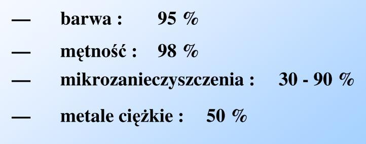 Wybrane procesy uzdatniania wody - definicje Koagulacja to proces polegający na łączeniu się cząstek fazy rozproszonej koloidu w większe agregaty tworzące fazę ciągłą o nieregularnej strukturze.