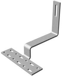 Uchwyt SPRA, używany do montażu poziomo profili aluminiowych, dzięki czemu montujemy pionowo panele fotowoltaiczne na dachu.