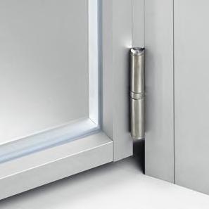 Pivoting frame doors without division, insert 6 mm safety glass.