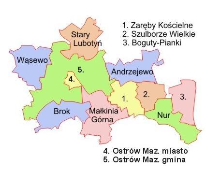 Położenie gminy Szulborze Wielkie Źródło: www.wikipedia.pl. Gmina charakteryzuje się stosunkowo korzystnym położeniem komunikacyjnym.