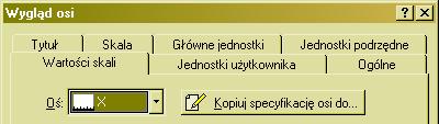 Osie wykresu zmiana wyglądu W programie STATISTICA istnieje możliwość bardzo szczegółowego ustalania wyglądu osi w przeciwieństwie do niektórych innych programów umożliwiających tworzenie wykresów