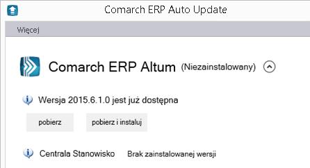 3.2.3 Konfiguracja Comarch ERP Auto Update dla agenta podrzędnego Po prekonfiguracji agenta podrzędnego opisanej w rozdziale 3.