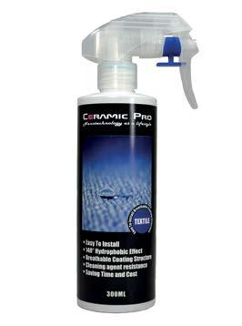 The textile surface that protected by this way stays clean a much longer