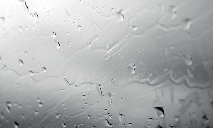 of the coating means water will simply bead up and run off the glass whilst you are driving.