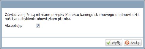 Zaznacz deklaracje, które chcesz wysłać do urzędu skarbowego. Deklaracje muszą mieć status Do wysłania. 2.