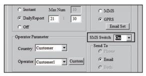 Numer komendy to "Numer telefonu 1". Numer ma prawo do zmiany zapisanych numerów telefonów (numery 2, 3 i 4) oraz adresów e-mail.