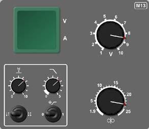 PL 3 WTÊP Podajniki drutu EABFeed 30-4 i EABFeed 48-4 wyposa one w panel sterowania M13 s³u ± do spawania MIG/MAG w po³±czeniu ze regulowanymi ¼ród³ami zasilania.