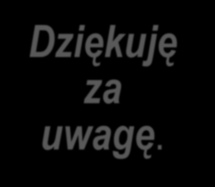 . Dziękuję za uwagę.