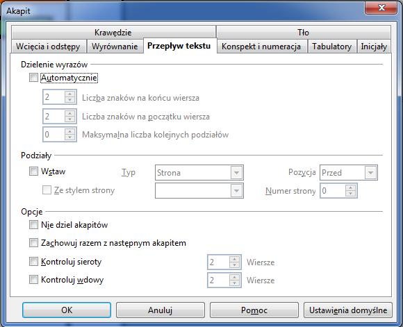 <4> Ustawienie parametrów sterowania przepływem