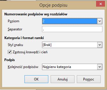 przyciskiem myszki Kategoria