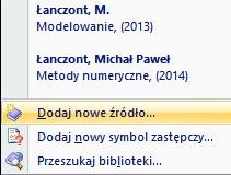 dole strony - stopka) lub końcowych (na końcu dokumentu po
