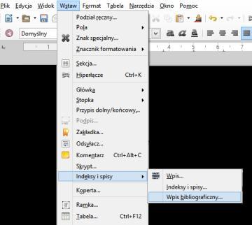 Literatura OpenOffice Wpis