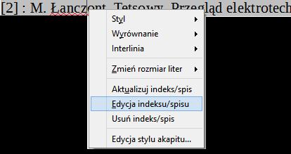 Spis bibliograficzny OpenOffice Literatura