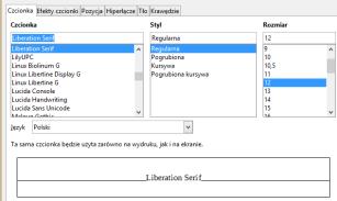 65 Formatowanie tekstu Style Styl ciąg znaków formatujących, które mogą być stosowane