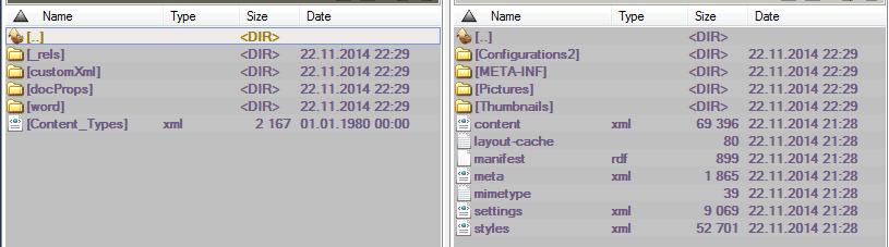 Format zapisu archiwum zip + xml.docx.odt 7 Elementy/części dokumentu 1. Format strony 2. Strona tytułowa 3.