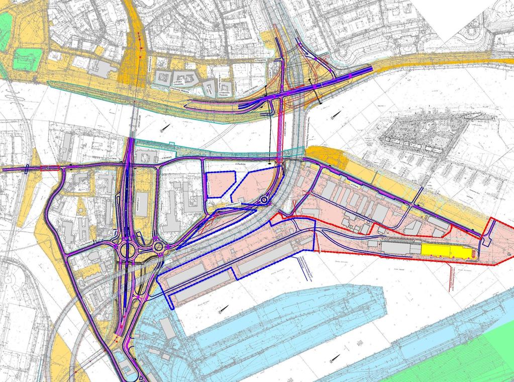 Szczecin 2020 / Praca / Modernizacja dojazdu drogowego do Portu w Szczecinie Łasztownia Połączenie z mariną na Wyspie Grodzkiej Likwidacja łącznic Trasy Zamkowej Budowa Mostu Kłodnego