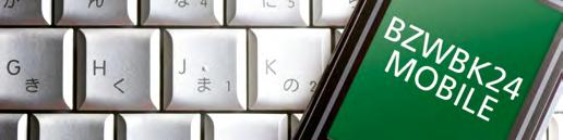 14 BZWBK24 mobile 15 LOGOWANIE DO USŁUGI BZWBK24 MOBILE Do prawidłowego działania aplikacji BZWBK24 mobile konieczne jest ustawienie na urządzeniu mobilnym aktualnej daty według czasu lokalnego.