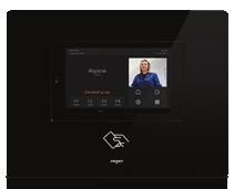 kamera, rejestracja osób za pomocą kart MIFARE, kodów QR, telefonów z NFC i/lub Bluetooth.