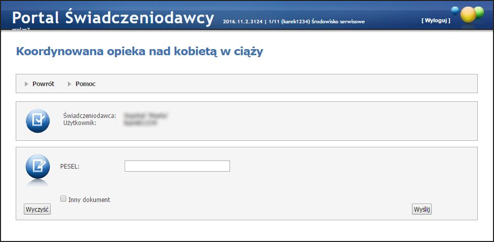 Obsługa okien 159 Numer faktury Numer faktury Rodzaj świadczeń Pola te pozwalają na precyzowanie warunków wyszukiwania faktur.