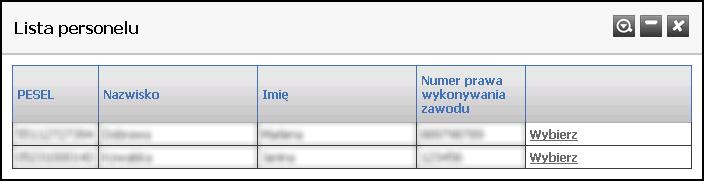 184 Portal Świadczeniodawcy Nie jest możliwe dodanie nowego wniosku jeśli jest złożony jakikolwiek wniosek mający status inny niż Anulowany. 4.3.8.1.1 Dodawanie personelu do wniosku Przed przekazaniem wniosku do OW NFZ należy dodać do wniosku personel apteki.