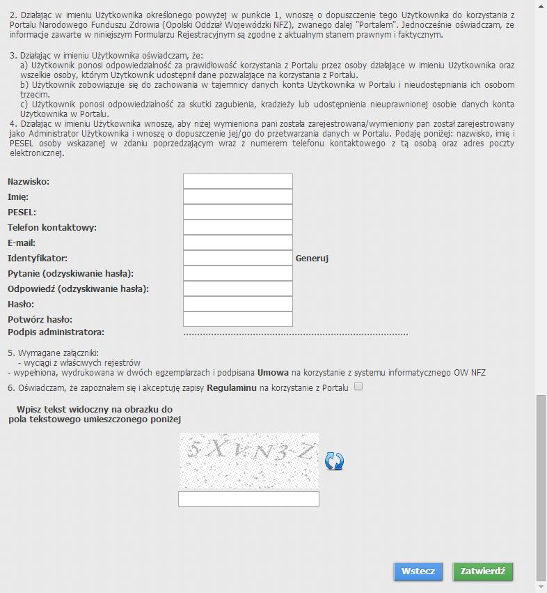Rej estracj a