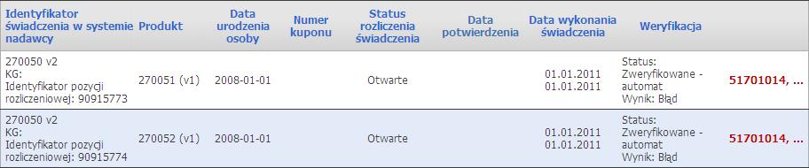 Obsługa okien 31 W sekcji Wy szukiwanie zawęzimy listę interesujących nas pozycji do tych spełniających warunki założone w filtrach oraz przyciskiem Wyszukaj potwierdzamy wybór.