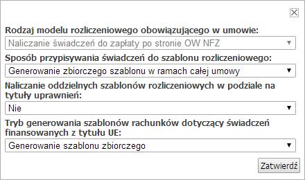 60 Portal Świadczeniodawcy Wartością domyślną parametru jest: Nie. Parametr dostępny jest dla umów od roku 2013.