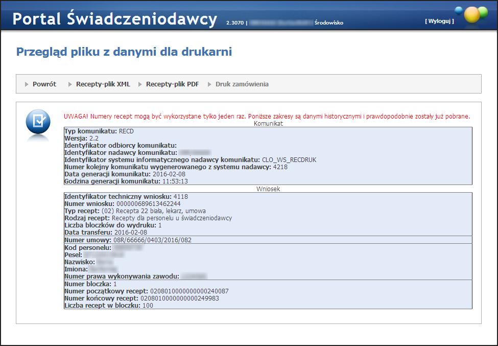 92 Portal Świadczeniodawcy 4.2.10.
