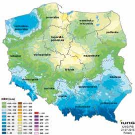Przykładowo przy potrzebach wodnych na poziomie 40
