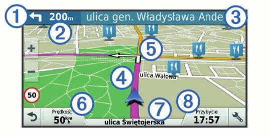 Kamery monitorujące prędkość i przejazd na czerwonym świetle NOTYFIKACJA Firma Garmin nie odpowiada za dokładność ani za konsekwencje korzystania z bazy danych kamer monitorujących prędkość i