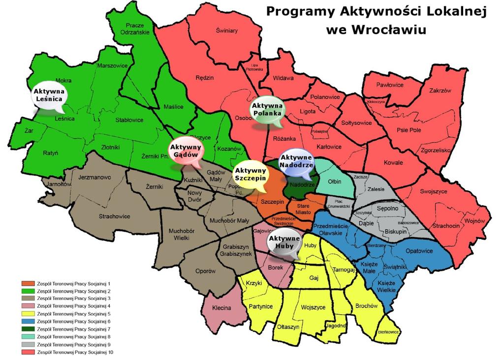 Aktywna Polanka - ZTPS Nr 10 we współpracy Radą Osiedla Karłowice Różanka, Szkołą Podstawową nr 50, Komisariatem Policji W-w Psie Pole, Prowincją Świętej Jadwigi Zakonu Braci Mniejszych, Liceum