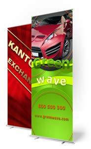 ROLL-UPY, POTYKACZE, ŚCIANKI WYSTAWIENNICZE ROLL-UP EKONOMICZNY Szerokość do 3 szt. od 3 szt.