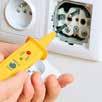 wykrywanie fazy/zera przemiennego max 500V testowanie ciągłości przewodzenia 1MΩ wykrywanie napięć stałych max 60V Zastosowanie: instalacja 230V/380V: wykrywanie napięcia stałego max 60V wykrywanie