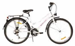 zestawie: komplet oświetlenia, odblaski, dzwonek, kosz, czarne szprychy 26" koła V-brake TORPEDO stożkowe stalowo - VELOSTEEL