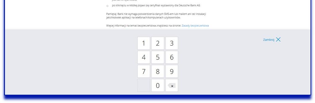 W przypadku korzystania z Metody Autoryzacji opartej na Kodach TAN bezpiecze stwo zwi kszaj tak e obrazki dynamicznie, wskazuj ce pola na Karcie TAN, generowane w momencie autoryzacji transakcji.
