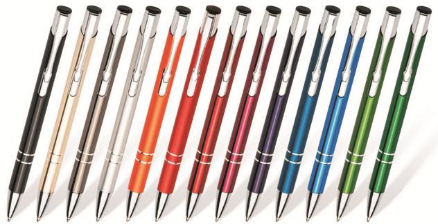 7. Długopis metalowy 2. Materiał Długopis metalowy o klasycznym kształcenie, w kolorze ciemnoniebieskim ze srebrnymi elementami, 2 ringami i klipem.