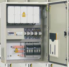 Baterie kondensatorów Wykonanie specjalne System automatycznych zestawów baterii kondensatorów ZenMATIC Gama baterii kondensatorów wiszących - wykonanie w obudowie Sarel typ wzmocniony * napięcie
