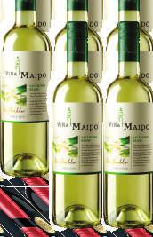 Vina Maipo Red Semi Sweet Vina Maipo PÓŁSŁODKIE wino o ciemno-rubinowej barwie z fioletowymi refleksami. Aromat o delikatnym bukiecie czerwonych owoców w szczególności czereśni, truskawek oraz śliwek.