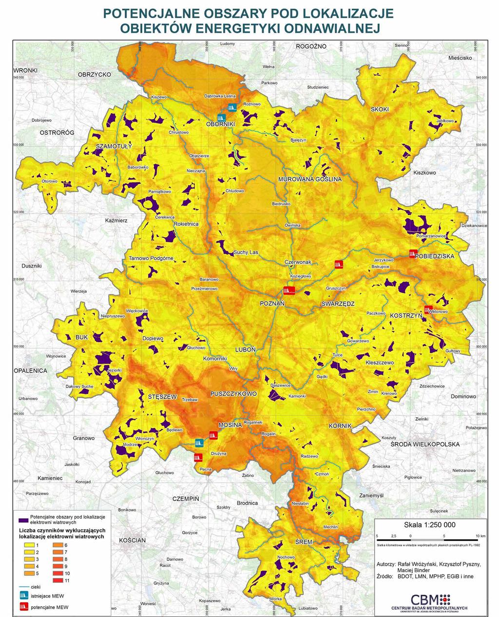 POTENCJALNE OBSZARY POD LOKALIZACJĘ OBIEKTÓW ENERGETYKI ODNAWIALNEJ 5.4.