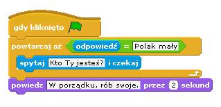 Istnieją również inne rodzaje instrukcji sterujących wykonywaniem programu.