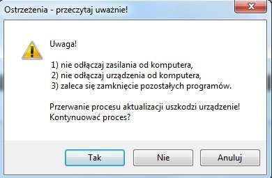 7. Aktualizacja programatora do nowszej wersji Programator jest rozwijany i dostosowywany do zmieniających się trendów na rynku (np. pojawiających się nowych pamięci).